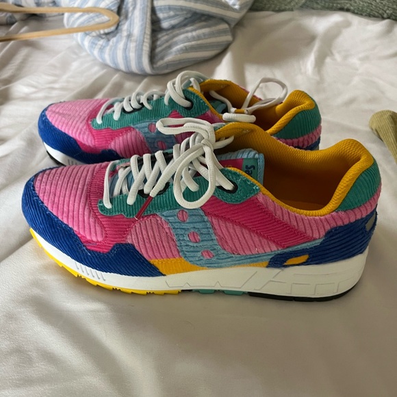 Saucony corduroy color block shoes - Picture 3 of 7